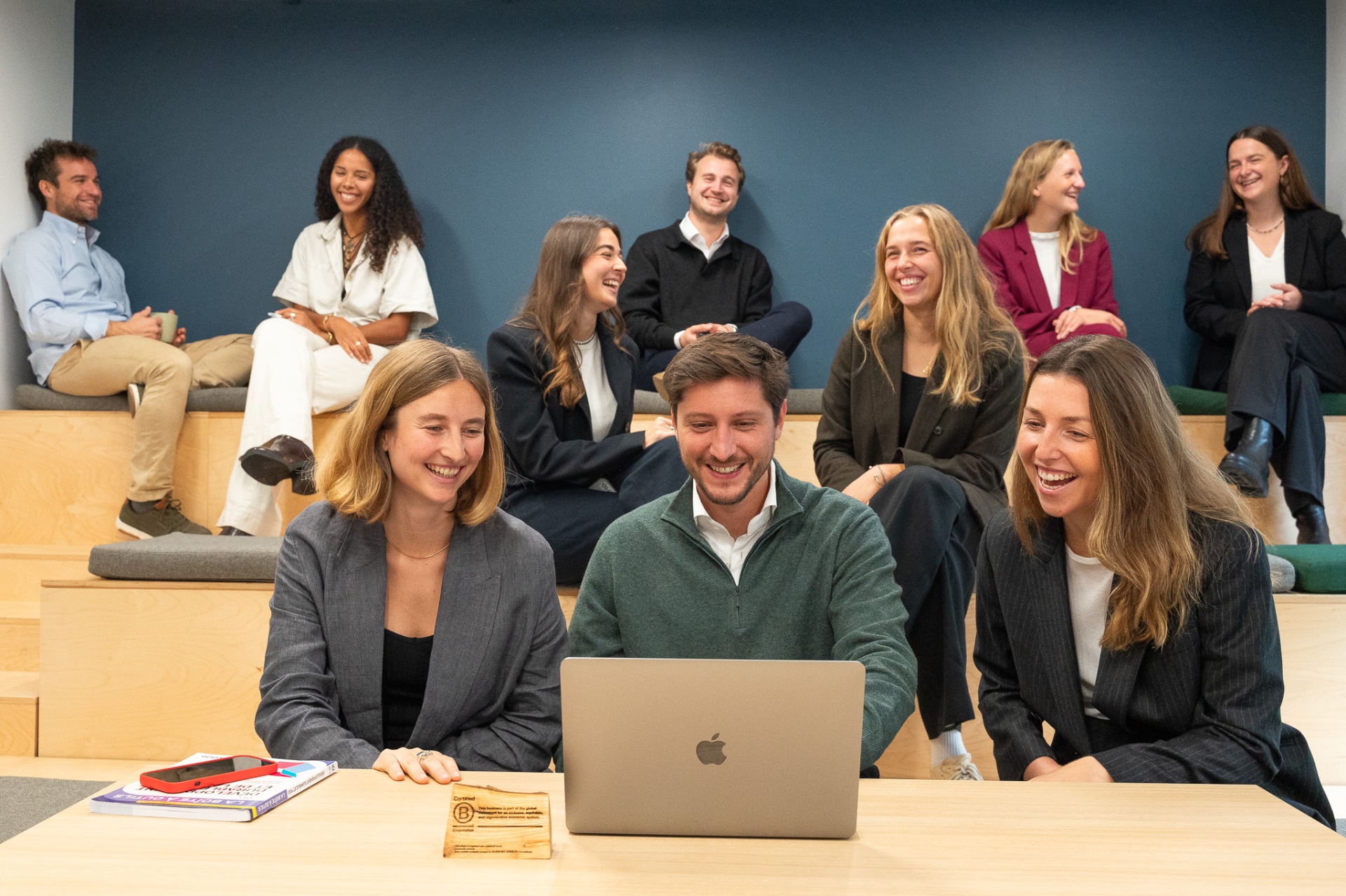 ESGlogic team gathered for a B Corp meeting